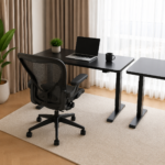 Executive Standing Desk with Mesh Office Chair - Image 4