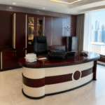 Luxury Office Desk with Cabinet - Image 3