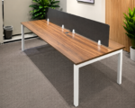 Wooden Team Workstation Desk - Image 3