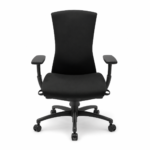 Black Ergonomic Office Chair with Adjustable Armrests - Image 3