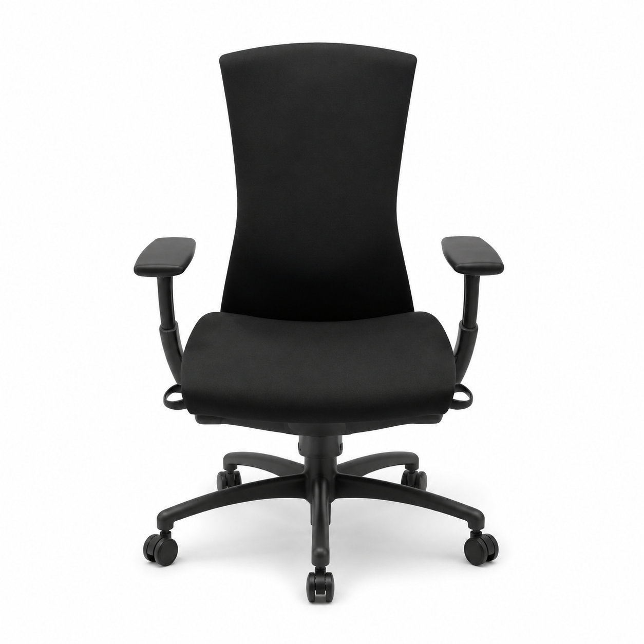 6f1e0695-69fa-46fc-89e6-c701069fd250 Black Ergonomic Office Chair with Adjustable Armrests - Image 1