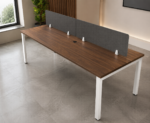 Wooden Team Workstation Desk - Image 4