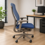 Premium Blue Office Task Chair - Image 3