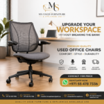 Office Mesh Chair with Wheels - Image 2
