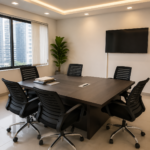 6-Seater Conference Table with Chairs - Image 3