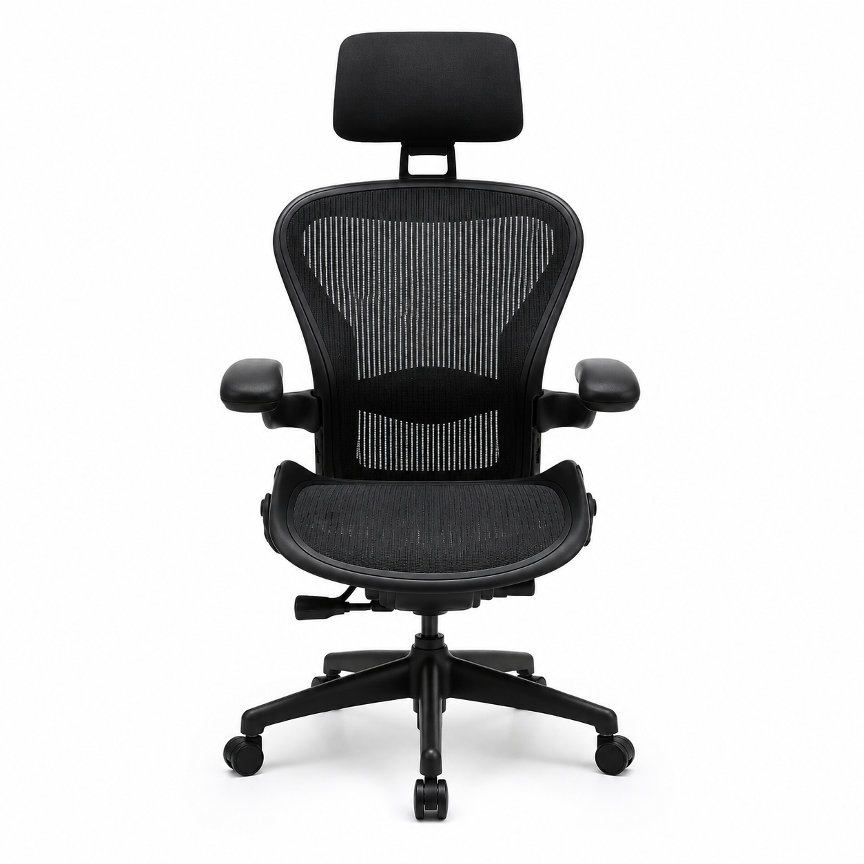 f2e8748c-8b0e-4515-b34e-aac19bb6b3d0 High Back Mesh Office Chair with Headrest - Image 1