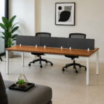 Wooden Team Workstation Desk - Image 2