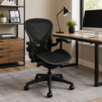 Adjustable Mesh Office Chair with Armrests - Image 2